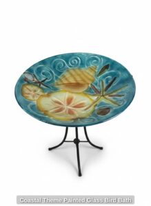Coastal-Theme-Painted-Glass-Bird-Bath