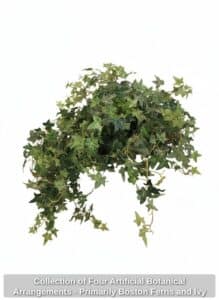 Collection-of-Four-Artificial-Botanical-Arrangements-Primarily-Boston-Ferns-and-Ivy-second-image