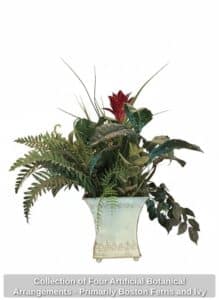 Collection-of-Four-Artificial-Botanical-Arrangements-Primarily-Boston-Ferns-and-Ivy-third-image