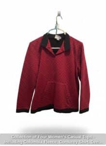 Collection-of-Four-Womens-Casual-Tops-Including-Columbia-Fleece-Corduroy-Shirt-Denim-Shirt-and-Quilted-Pullover-fourth-image