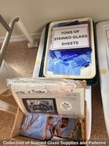 Collection-of-Stained-Glass-Supplies-and-Patterns