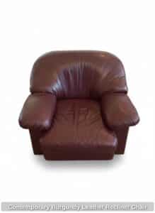 Contemporary-Burgundy-Leather-Recliner-Chair