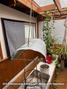 DIY-Fluorescent-Grow-Light-Setup-with-Stainless-Steel-Tray-second-image