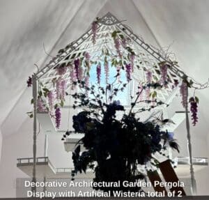 Decorative-Architectural-Garden-Pergola-Display-with-Artificial-Wisteria-total-of