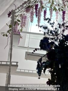 Decorative-Architectural-Garden-Pergola-Display-with-Artificial-Wisteria-total-of-second-image