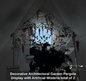 Decorative-Architectural-Garden-Pergola-Display-with-Artificial-Wisteria-total-of-third-image