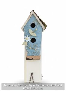 Decorative-Cottage-Style-Birdhouse-with-Floral-Embellishments