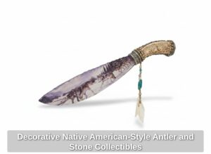 Decorative-Native-American-Style-Antler-and-Stone-Collectibles-third-image