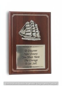 Decorative-Nautical-Model-Ships-and-Plaque-third-image