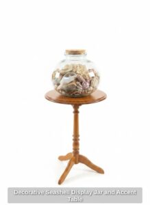 Decorative-Seashell-Display-Jar-and-Accent-Table