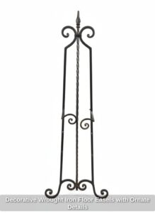 Decorative-Wrought-Iron-Floor-Easels-with-Ornate-Details