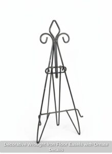 Decorative-Wrought-Iron-Floor-Easels-with-Ornate-Details-second-image