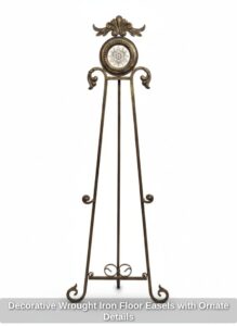 Decorative-Wrought-Iron-Floor-Easels-with-Ornate-Details-third-image