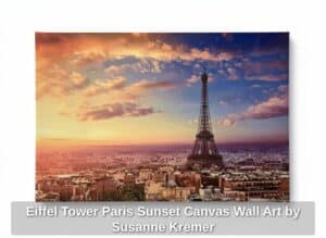 Eiffel-Tower-Paris-Sunset-Canvas-Wall-Art-by-Susanne-Kremer