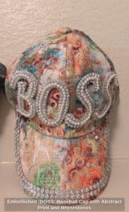 Embellished-BOSS-Baseball-Cap-with-Abstract-Print-and-Rhinestones