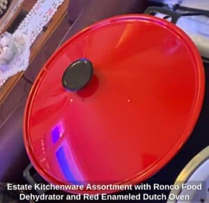 Estate-Kitchenware-Assortment-with-Ronco-Food-Dehydrator-and-Red-Enameled-Dutch-Oven-fourth-image