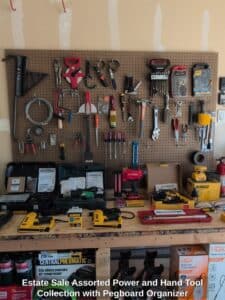 Estate-Sale-Assorted-Power-and-Hand-Tool-Collection-with-Pegboard-Organizer