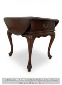 Ethan-Allen-Georgian-Court-Queen-Anne-Style-Drop-Leaf-Side-Table-second-image