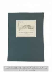 Four-Sketches-of-Colonial-Williamsburg-by-Charles-H.-Overly