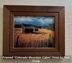 Framed-Colorado-Mountain-Cabin-Print-by-Rod-Craig