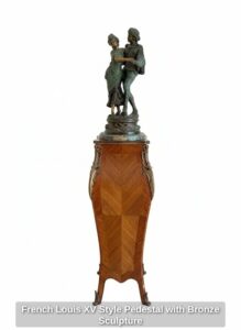 French-Louis-XV-Style-Pedestal-with-Bronze-Sculpture