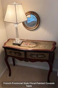 French-Provincial-Style-Floral-Painted-Console-Table-second-image