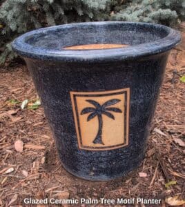 Glazed-Ceramic-Palm-Tree-Motif-Planter