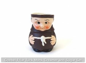 Goebel-Friar-Tuck-Monk-Creamer-and-Sugar-Set-second-image