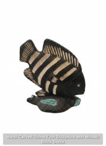 Hand-Carved-Stone-Fish-Sculpture-and-Mosaic-Brick-Decor