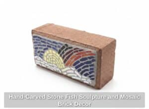 Hand-Carved-Stone-Fish-Sculpture-and-Mosaic-Brick-Decor-second-image