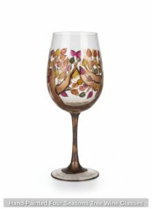 Hand-Painted-Four-Seasons-Tree-Wine-Glasses-second-image