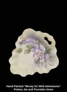 Hand-Painted-Money-for-Wild-Adventures-Pottery-Jar-and-Porcelain-items-third-image