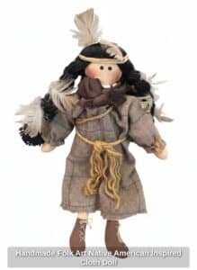 Handmade-Folk-Art-Native-American-Inspired-Cloth-Doll
