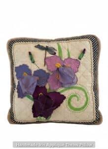 Handmade-Iris-Appliqu-Throw-Pillow