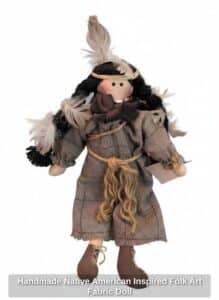 Handmade-Native-American-Inspired-Folk-Art-Fabric-Doll