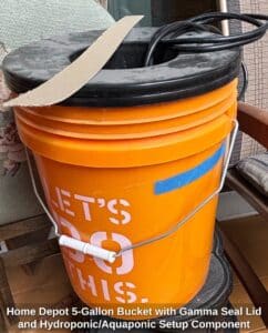 Home-Depot-Gallon-Bucket-with-Gamma-Seal-Lid-and-Hydroponic-or-Aquaponic-Setup-Component