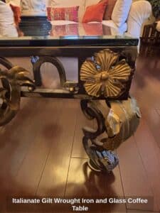 Italianate-Gilt-Wrought-Iron-and-Glass-Coffee-Table-second-image