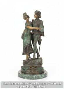 Jean-Baptiste-Gaudez-Les-Danseurs-Patinated-Spelter-Sculpture-Large