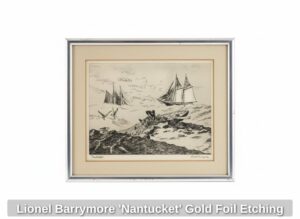 Lionel-Barrymore-Nantucket-Gold-Foil-Etching