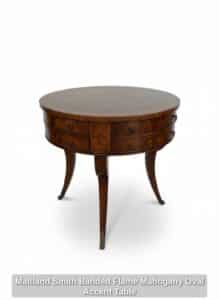Maitland-Smith-Banded-Flame-Mahogany-Oval-Accent-Table-second-image