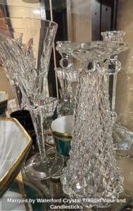 Marquis-by-Waterford-Crystal-Trillium-Vase-and-Candlesticks-second-image