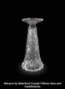 Marquis-by-Waterford-Crystal-Trillium-Vase-and-Candlesticks-third-image