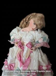 Maryse-Nicole-Blushing-Rose-Franklin-Mint-Porcelain-Doll-second-image