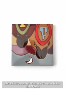 Mid-Century-Abstract-Ceramic-Tile-with-Moon-and-Figures