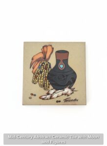 Mid-Century-Abstract-Ceramic-Tile-with-Moon-and-Figures-third-image