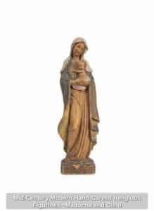 Mid-Century-Modern-Hand-Carved-Religious-Figurines-Madonna-and-Child-third-image