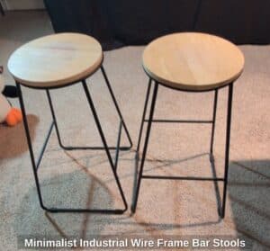 Minimalist-Industrial-Wire-Frame-Bar-Stools