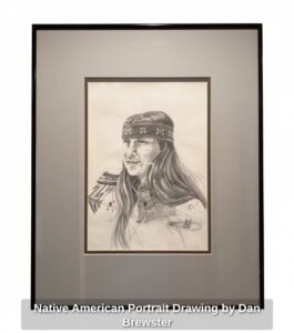 Native-American-Portrait-Drawing-by-Dan-Brewster
