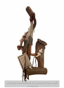 Navajo-Handcrafted-Ceremonial-Pipe-Wall-Hanging
