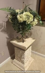 Neoclassical-Style-Stone-Pedestal-Stand-second-image